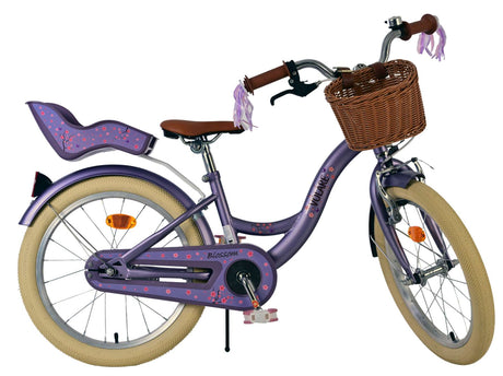Volare blossom børnecykel - piger - 18 tommer - lilla