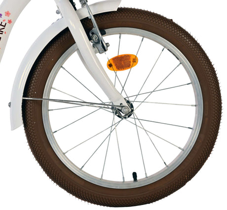 Volare blossom børnecykel - piger - 18 tommer - hvid