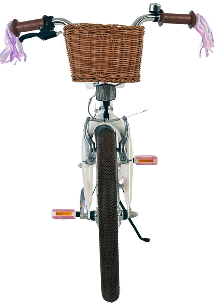 Volare blossom børnecykel - piger - 18 tommer - hvid