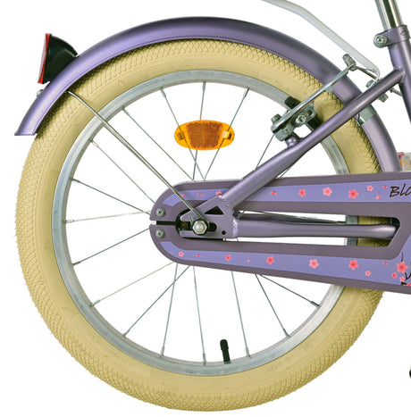 Volare blossom børnecykel - piger - 18 tommer - lilla - to håndbremser