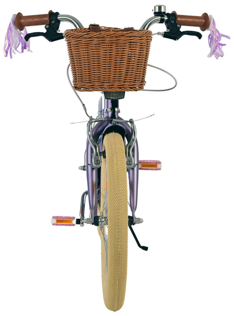 Volare blossom børnecykel - piger - 18 tommer - lilla - to håndbremser