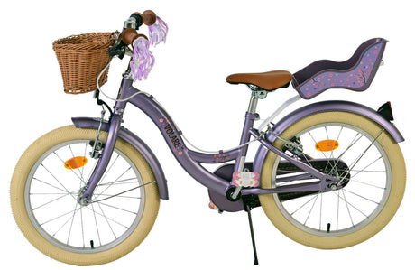 Volare blossom børnecykel - piger - 18 tommer - lilla - to håndbremser