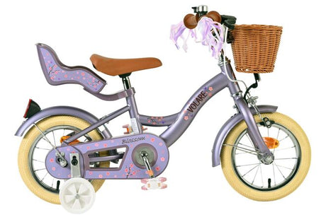 Volare blossom børnecykel - piger - 12 tommer - lilla