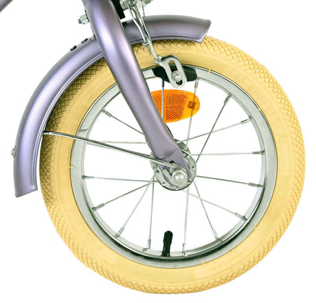 Volare blossom børnecykel - piger - 12 tommer - lilla - to håndbremser