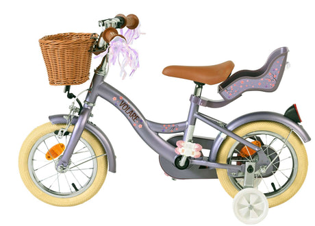 Volare blossom børnecykel - piger - 12 tommer - lilla