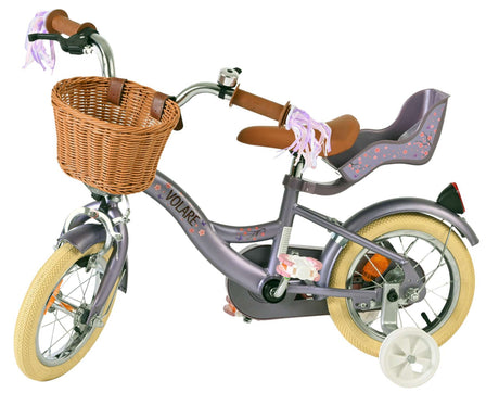 Volare blossom børnecykel - piger - 12 tommer - lilla