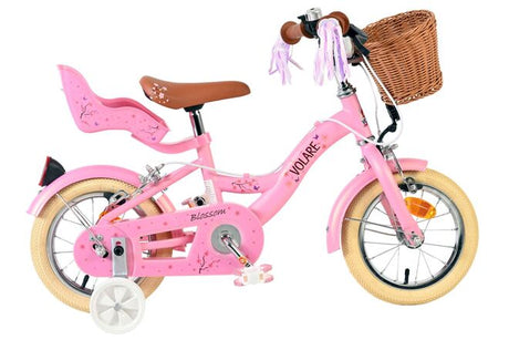 Volare blossom børnecykel - piger - 12 tommer - pink - to håndbremser