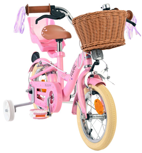Volare blossom børnecykel - piger - 12 tommer - pink - to håndbremser