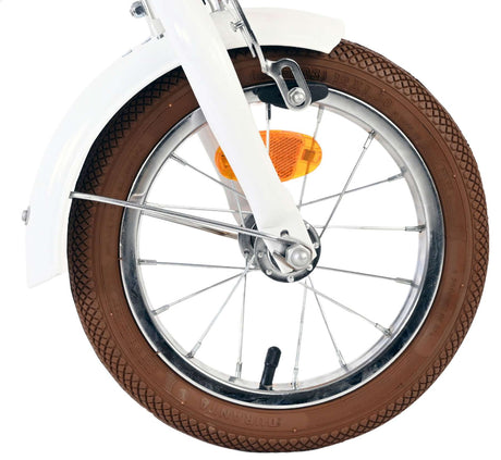 Volare blossom børnecykel - piger - 12 tommer - hvid