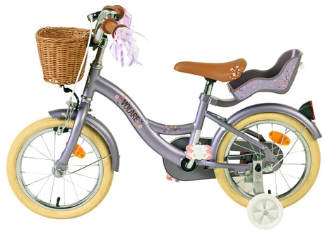 Volare blossom børnecykel - piger - 14 tommer - lilla