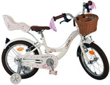 Volare blossom børnecykel - piger - 16 tommer - hvid - to håndbremser