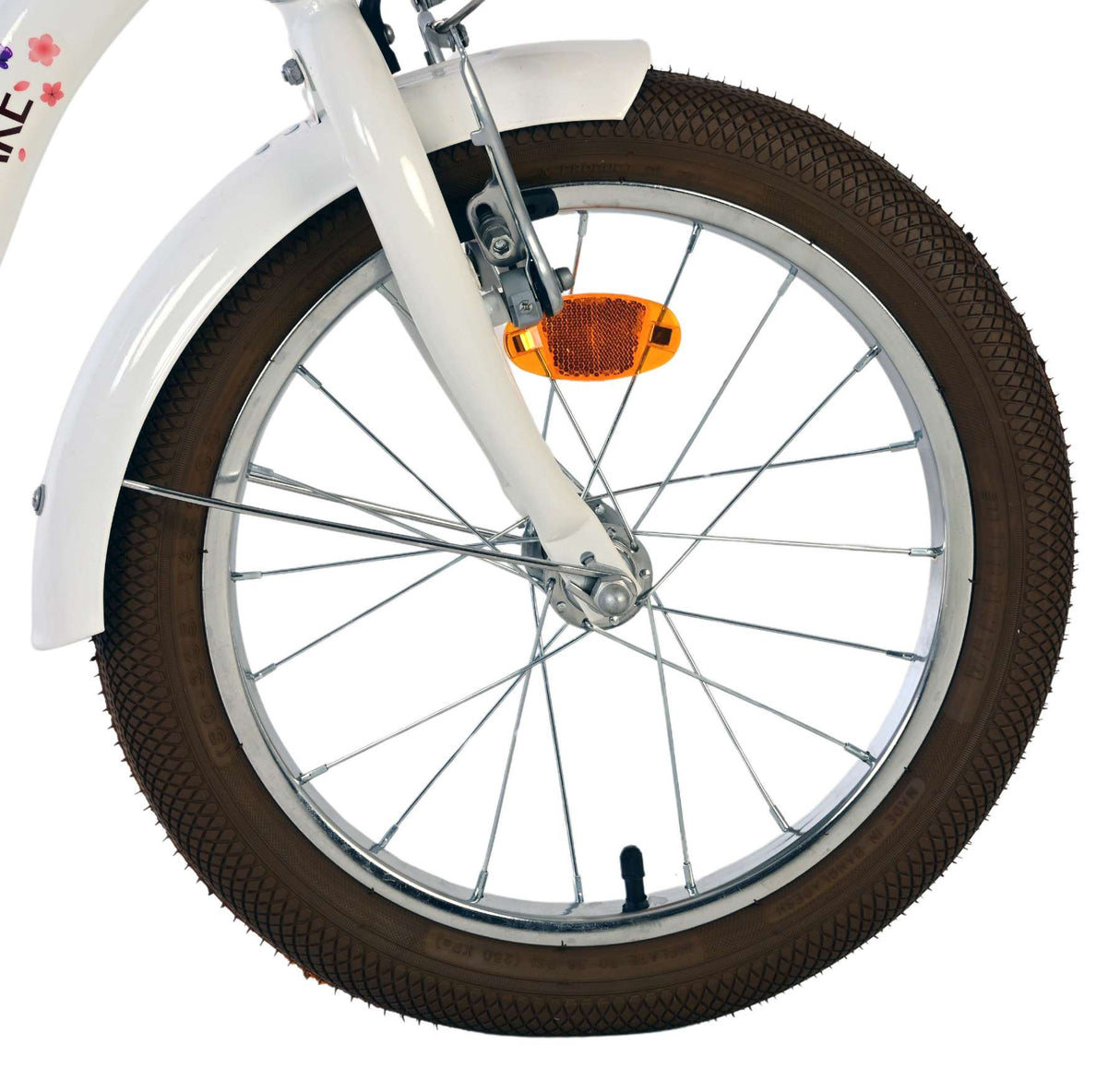 Volare blossom børnecykel - piger - 16 tommer - hvid