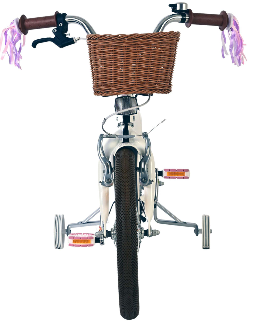 Volare blossom børnecykel - piger - 16 tommer - hvid