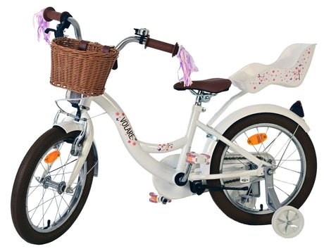 Volare blossom børnecykel - piger - 16 tommer - hvid