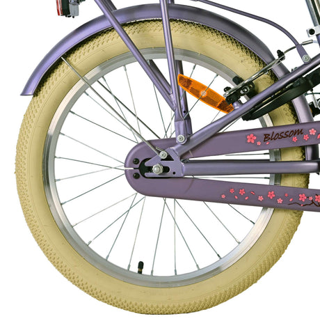 Volare blossom børnecykel - piger - 20 tommer - lilla - to håndbremser