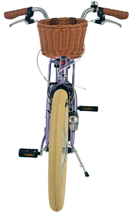 Volare blossom børnecykel - piger - 20 tommer - lilla - to håndbremser