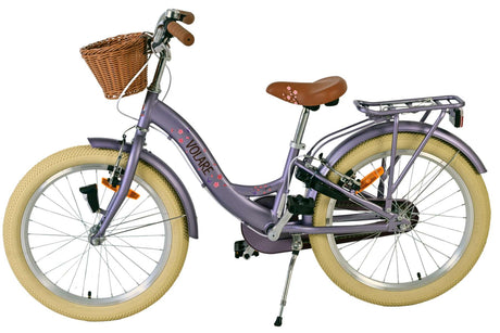 Volare blossom børnecykel - piger - 20 tommer - lilla - to håndbremser