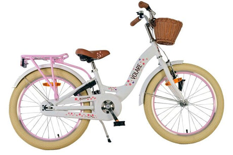 Volare blossom børnecykel - piger - 20 tommer - hvid