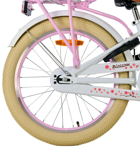 Volare blossom børnecykel - piger - 20 tommer - hvid