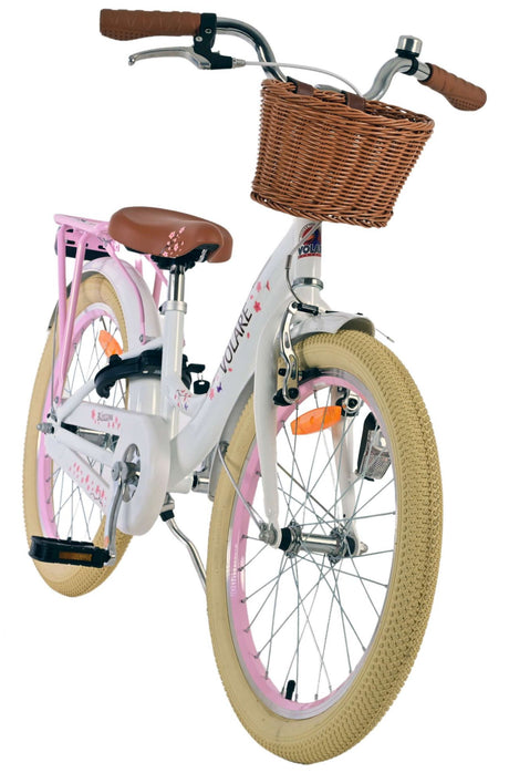 Volare blossom børnecykel - piger - 20 tommer - hvid