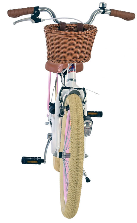 Volare blossom børnecykel - piger - 20 tommer - hvid
