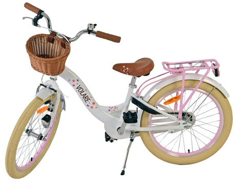 Volare blossom børnecykel - piger - 20 tommer - hvid