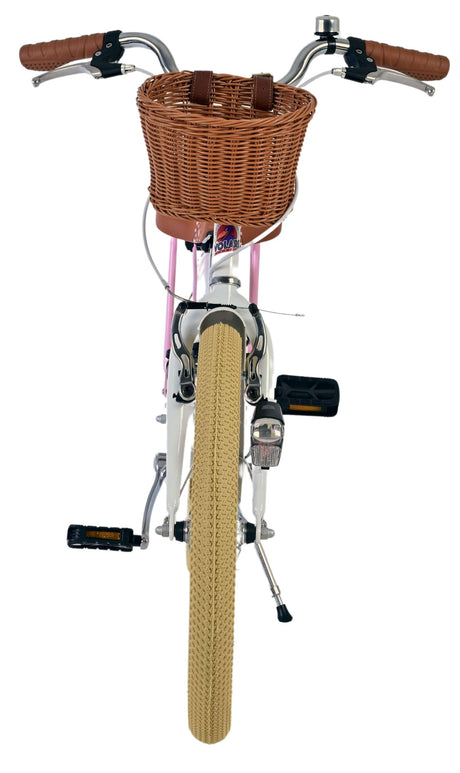 Volare blossom børnecykel - piger - 20 tommer - hvid - to håndbremser
