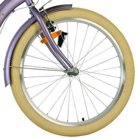 Volare blossom børnecykel - piger - 24 tommer - lilla - to håndbremser