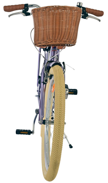 Volare blossom børnecykel - piger - 24 tommer - lilla - to håndbremser