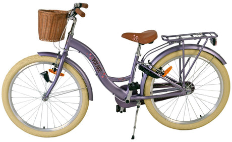Volare blossom børnecykel - piger - 24 tommer - lilla - to håndbremser