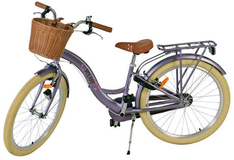 Volare blossom børnecykel - piger - 24 tommer - lilla - to håndbremser