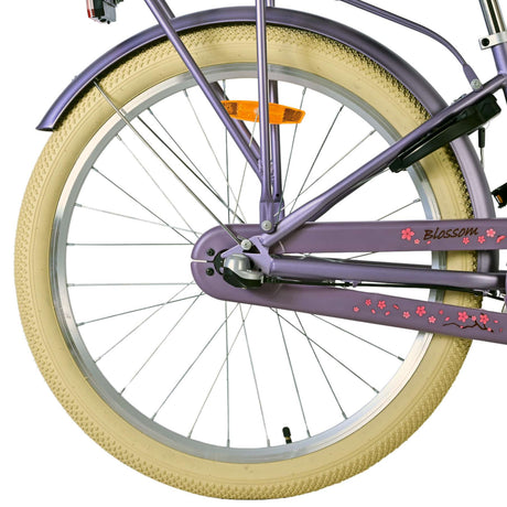 Volare blossom børnecykel - piger - 24 tommer - lilla - 3 gear