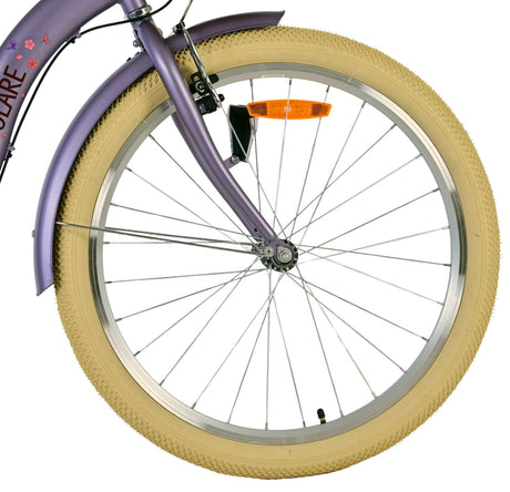 Volare blossom børnecykel - piger - 24 tommer - lilla - 3 gear