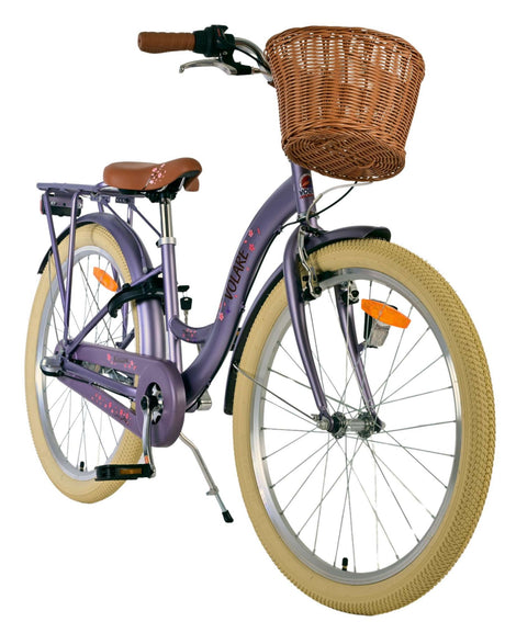 Volare blossom børnecykel - piger - 24 tommer - lilla - 3 gear