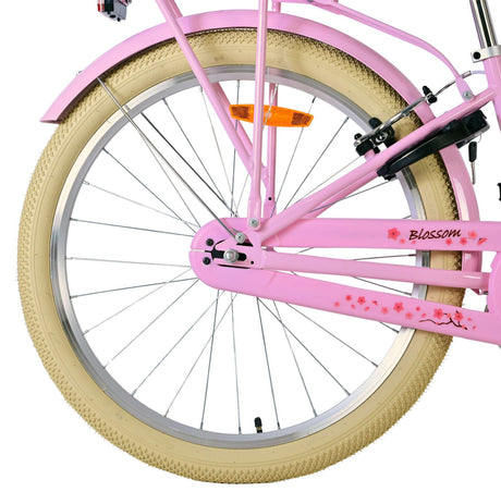 Volare blossom børnecykel - piger - 24 tommer - pink - to håndbremser