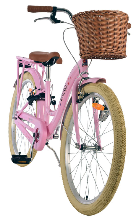Volare blossom børnecykel - piger - 24 tommer - pink - to håndbremser