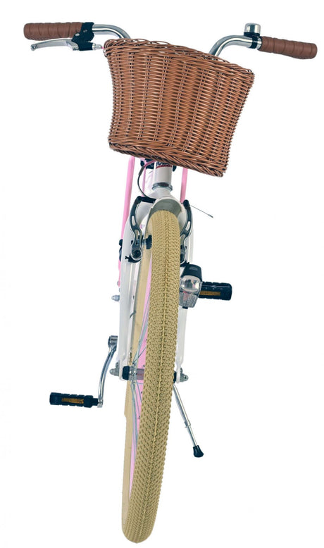 Volare blossom børnecykel - piger - 24 tommer - hvid