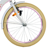 Volare blossom børnecykel - piger - 24 tommer - hvid - to håndbremser
