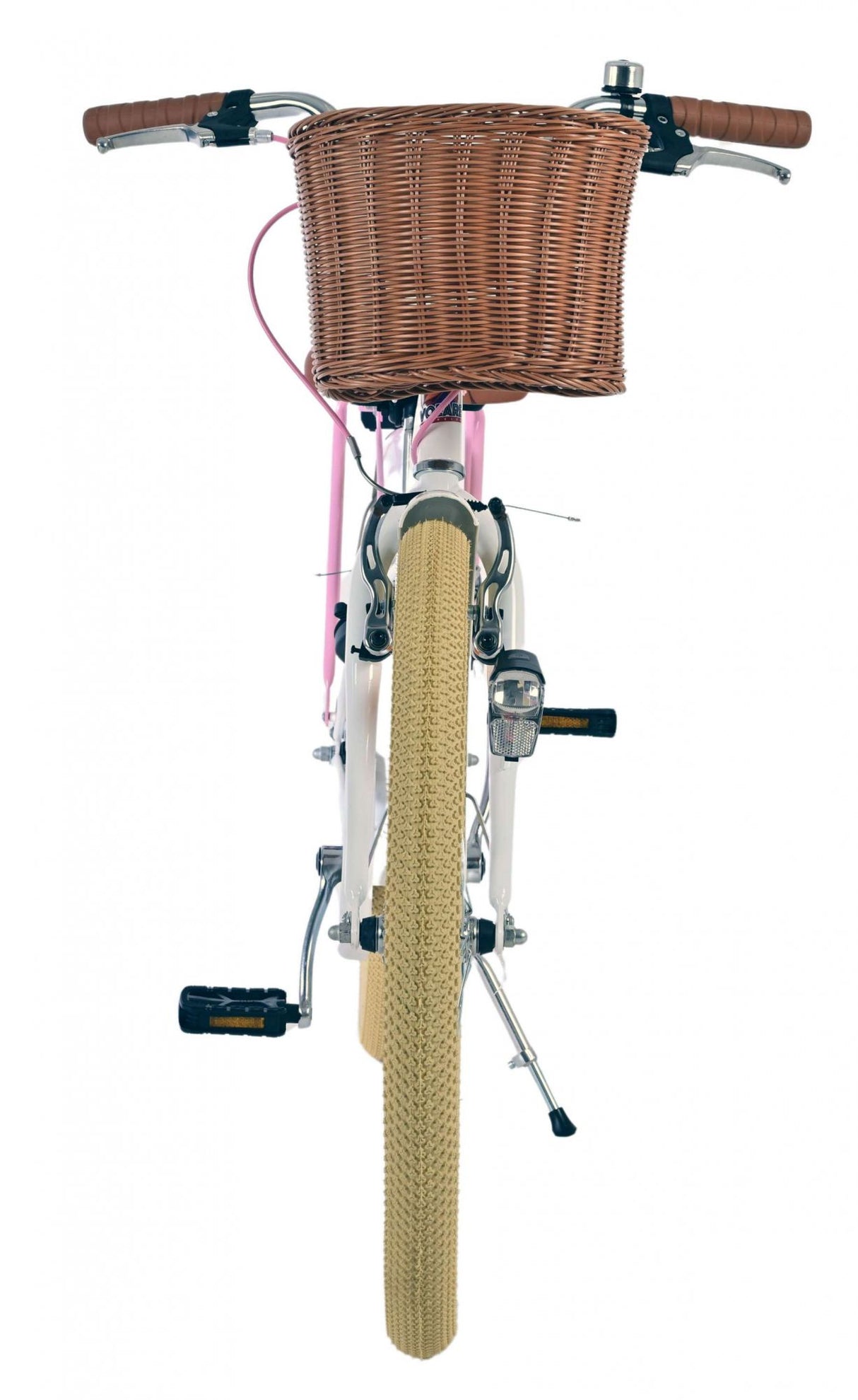 Volare blossom børnecykel - piger - 24 tommer - hvid - to håndbremser