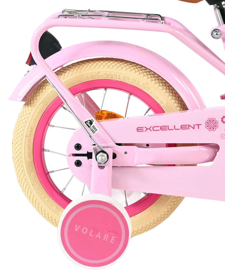 Volare fremragende børnecykel - piger - 12 tommer - pink