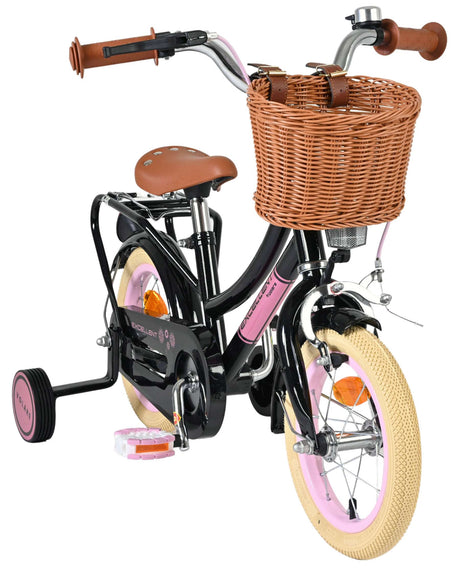 Volare fremragende børnecykel - piger - 12 tommer - sort