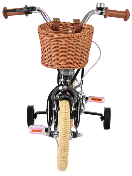 Volare fremragende børnecykel - piger - 12 tommer - sort