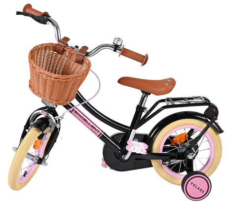 Volare fremragende børnecykel - piger - 12 tommer - sort
