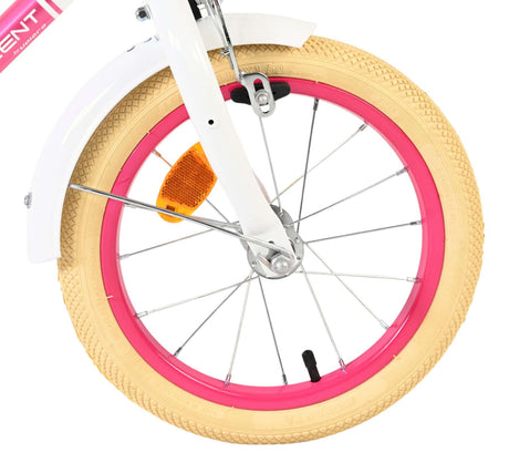 Volare fremragende børnecykel - piger - 14 tommer - hvid