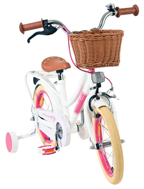 Volare fremragende børnecykel - piger - 14 tommer - hvid