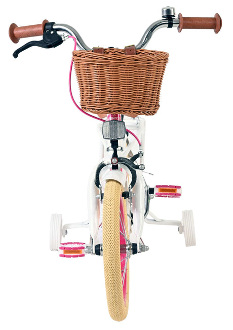 Volare fremragende børnecykel - piger - 14 tommer - hvid