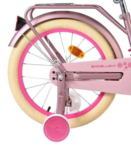 Volare fremragende børnecykel - piger - 18 tommer - mat pink