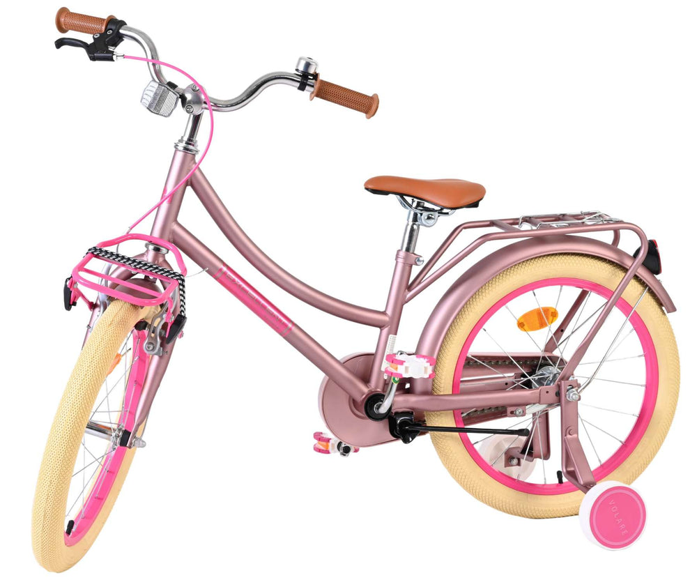 Volare fremragende børnecykel - piger - 18 tommer - mat pink