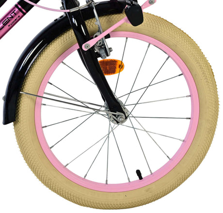 Volare fremragende børnecykel - piger - 18 tommer - sort - 95% samlet