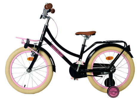 Volare fremragende børnecykel - piger - 18 tommer - sort - 95% samlet